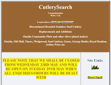 Tablet Screenshot of cutlerysearch.com
